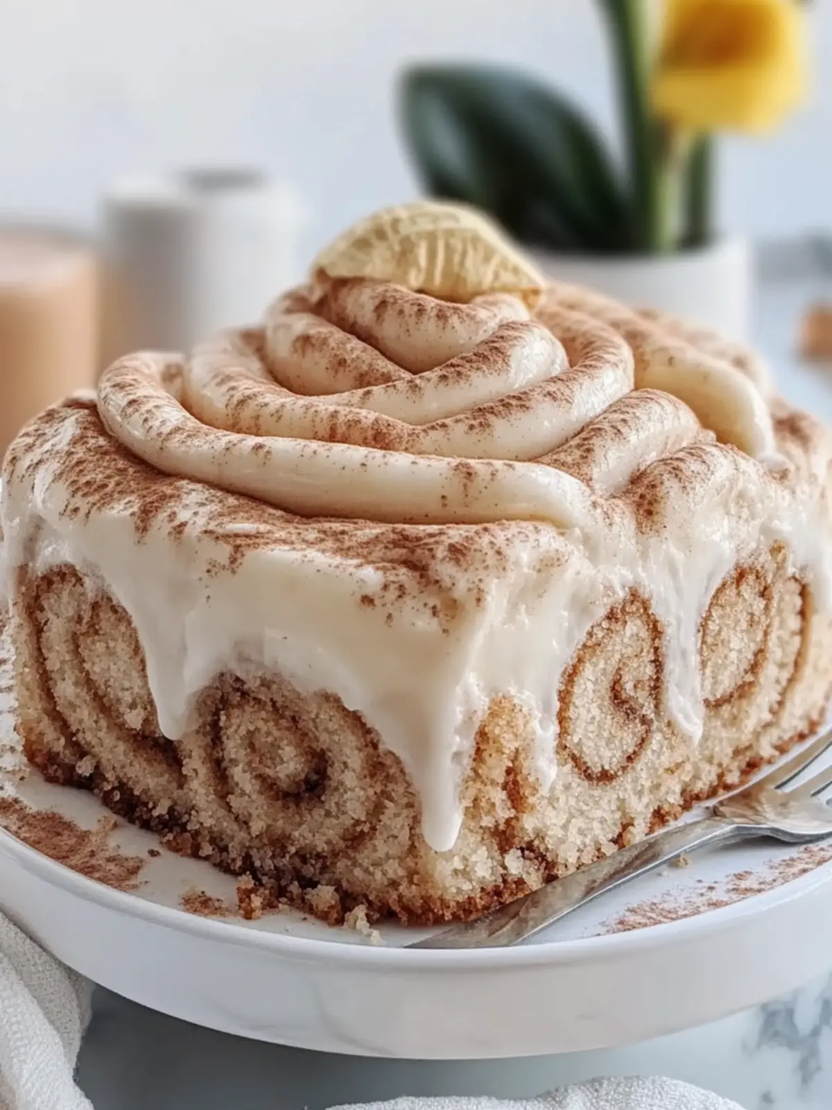 Cinnamon Roll Poke Cake: Easy Comfort for Your Weekend Brunch 5 Cinnamon Roll Poke Cake