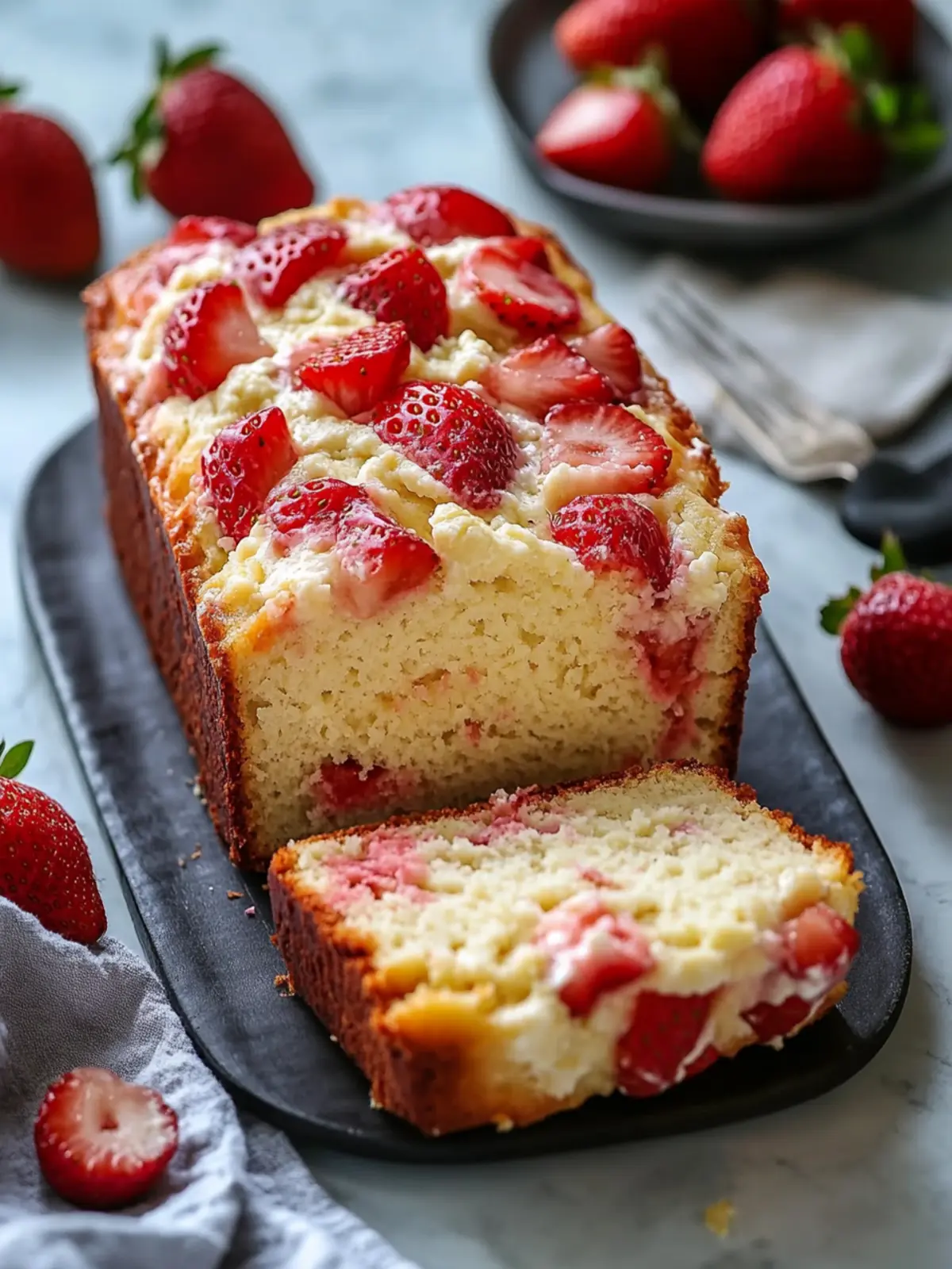 Flourless Strawberry Cottage Cheese Loaf for Guilt-Free Indulgence 4 Flourless Strawberry Cottage Cheese Loaf