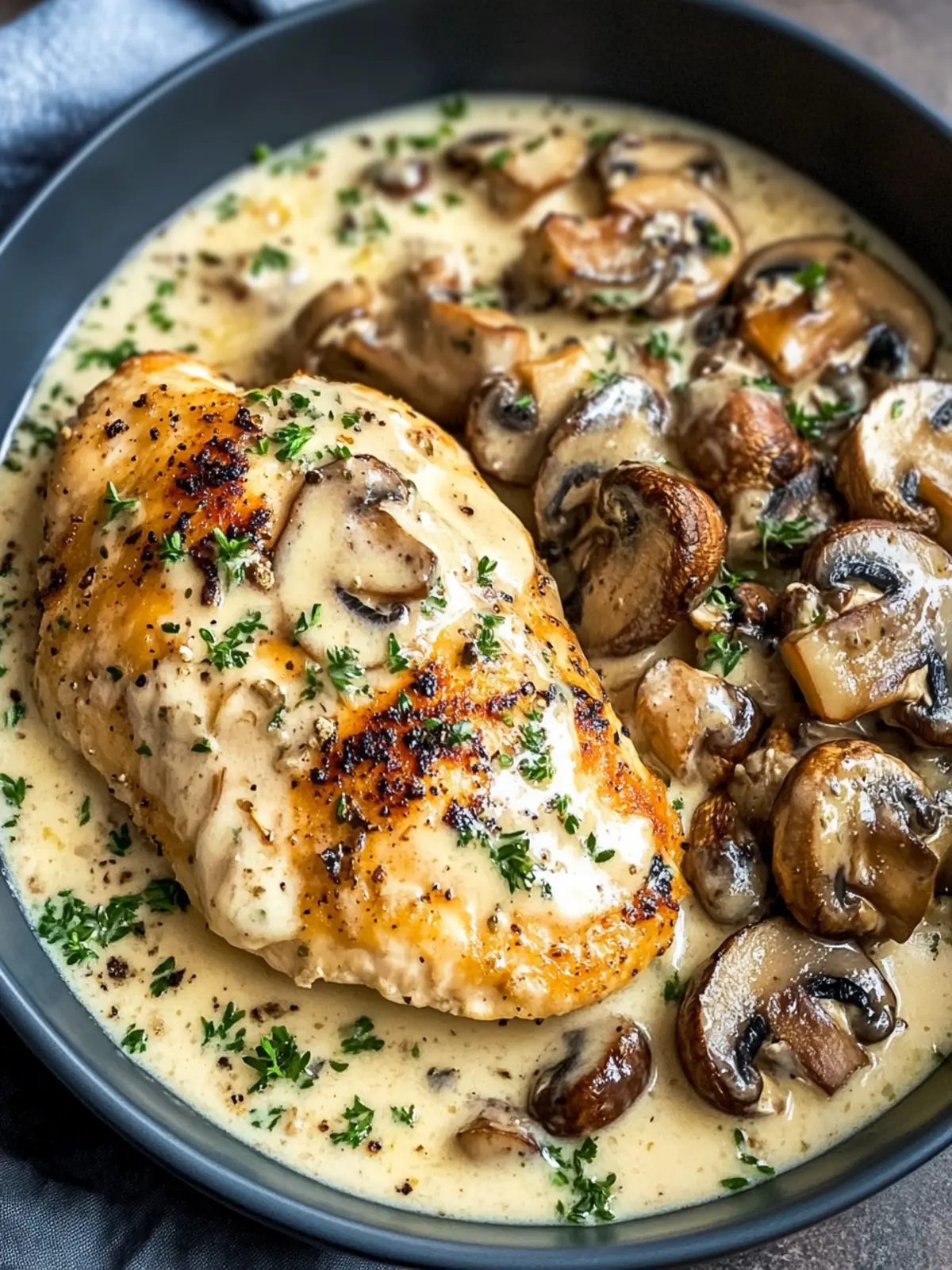 Easy Creamy Garlic Parmesan Mushroom Chicken for Cozy Nights 5 Easy Creamy Garlic Parmesan Mushroom Chicken