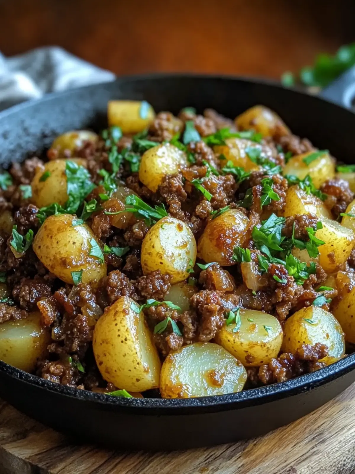 Easy Hearty Ground Beef and Potato Skillet Recipe for Cozy Nights 3 Easy Hearty Ground Beef and Potato Skillet Recipe for Comfort Meals