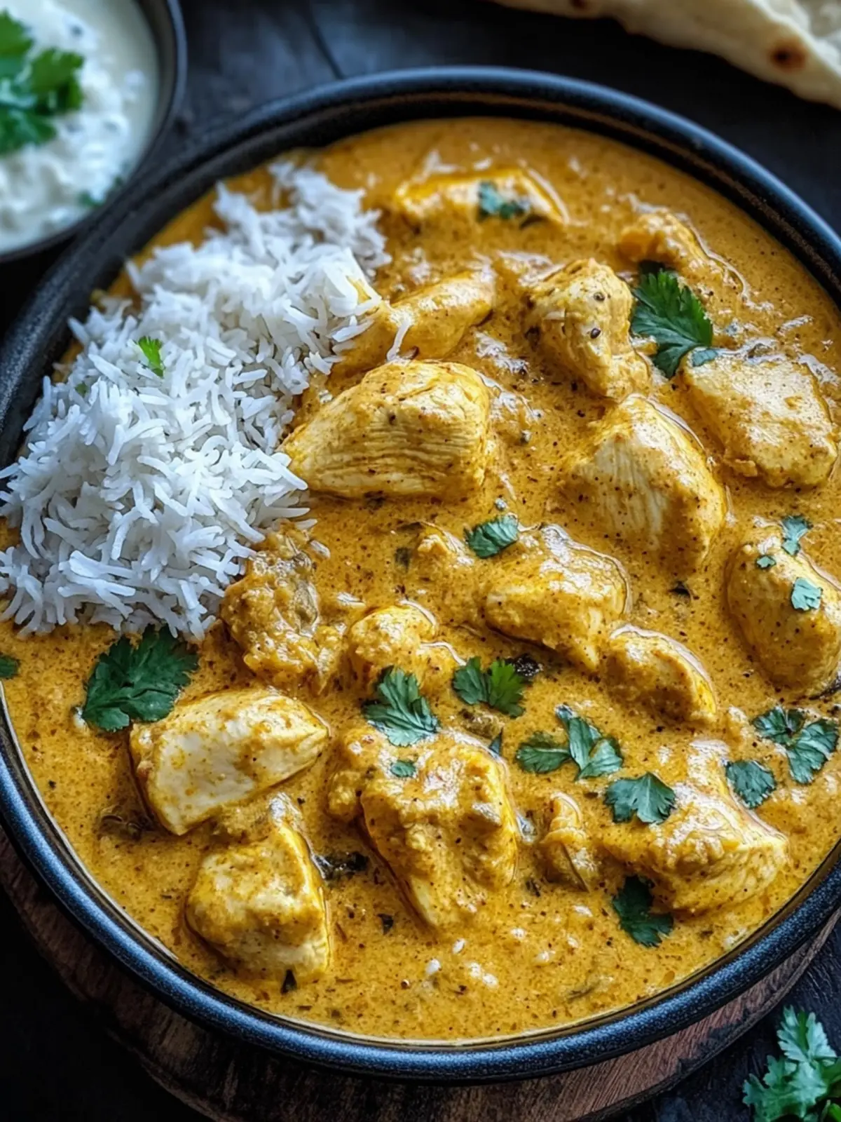 Creamy Easy Homemade Chicken Korma with Rice or Flatbread 5 Easy Homemade Chicken Korma with Flatbread or Rice