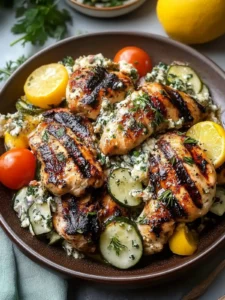 30-Minute Mediterranean Grilled Chicken with Creamy Yogurt Sauce 6 30-Minute Mediterranean Grilled Chicken