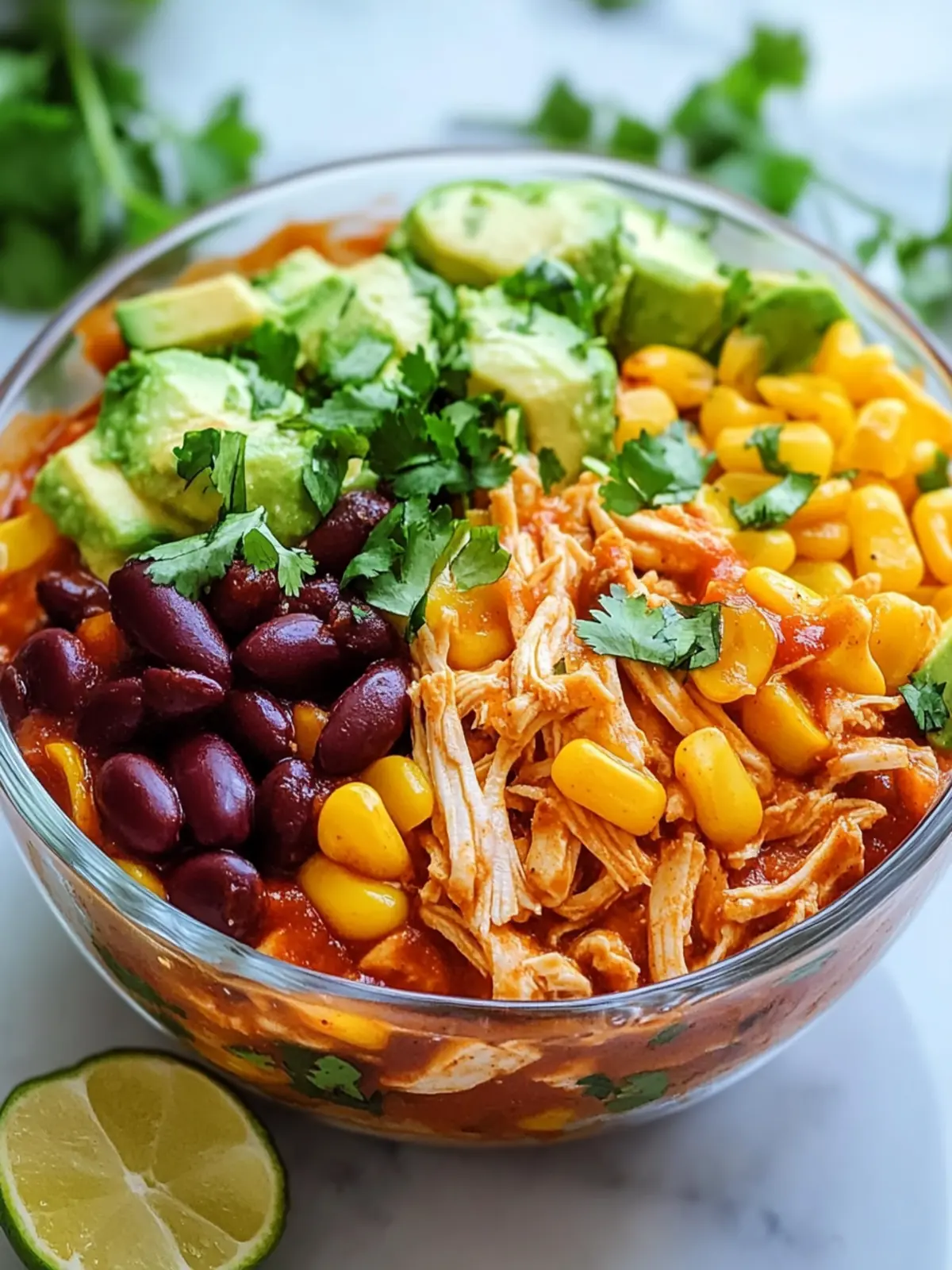 High-Protein Chicken Enchilada Bowls Ready in 30 Minutes 2 High-Protein Chicken Enchilada Bowls