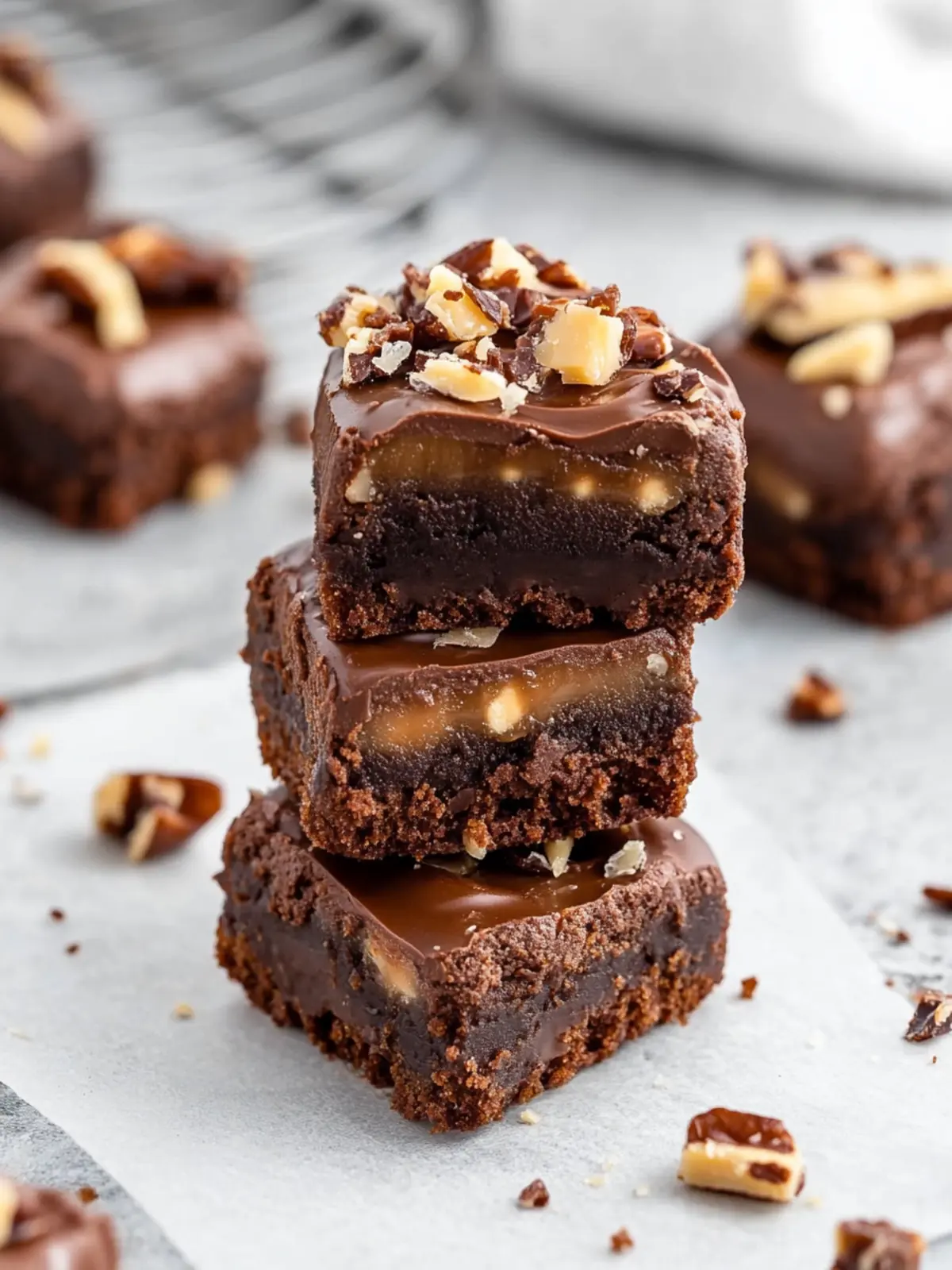 Decadent No-Bake Turtle Brownie Bites You’ll Crave Daily 3 No-Bake Turtle Brownie Bites (Healthy, Vegan, Gluten-Free)