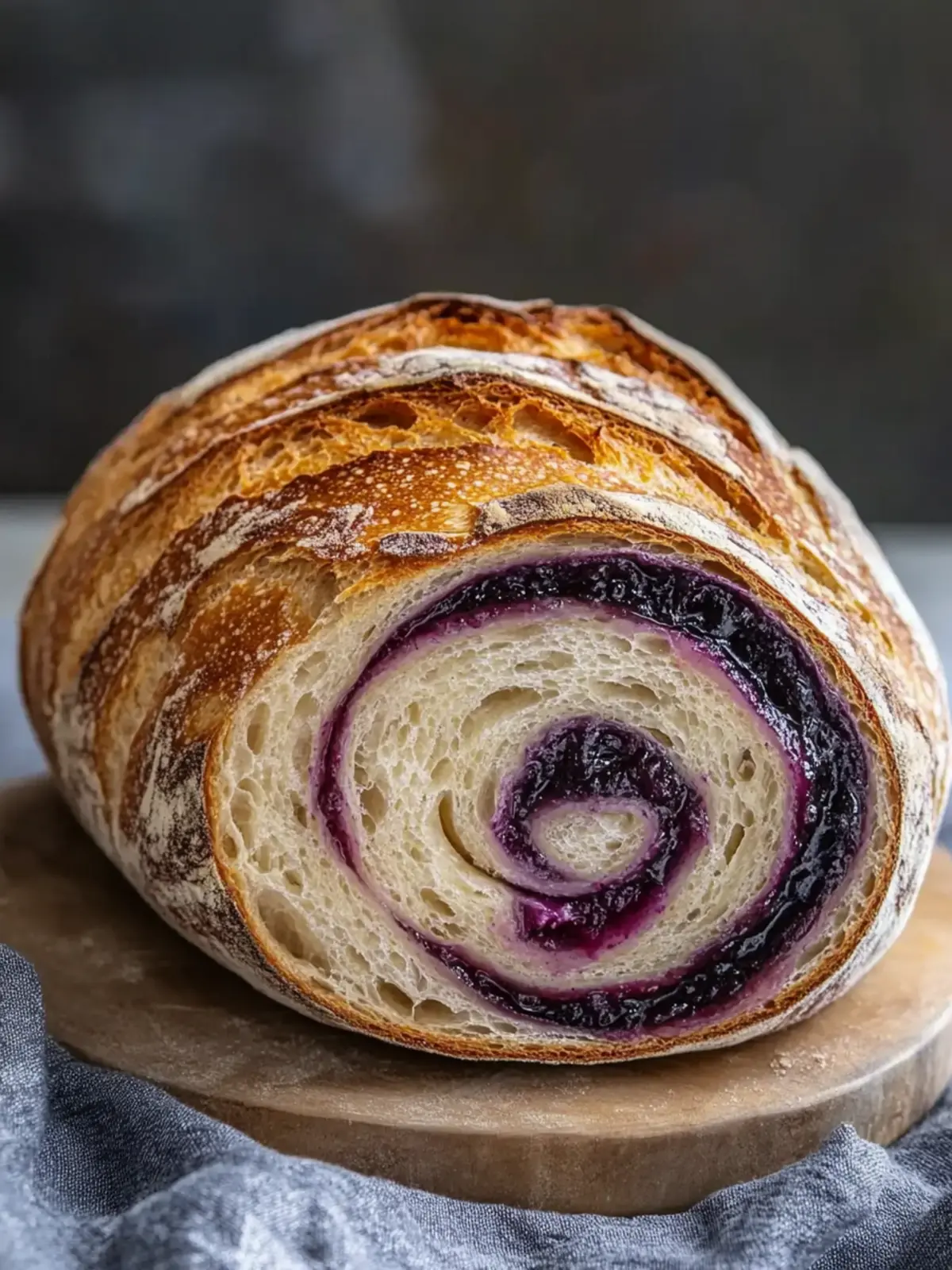 Jam Swirl Sourdough Bread: A Fruity Twist for Breakfast Bliss 2 Jam Swirl Sourdough Bread