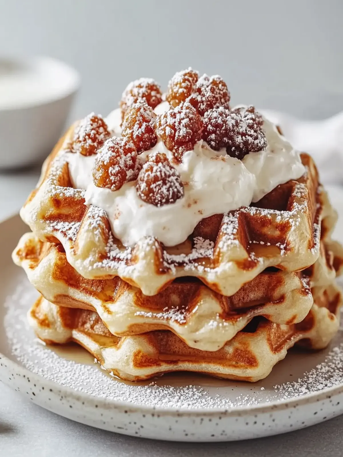 Cinnamon Roll Waffles Cream Cheese Bliss You’ll Crave! 3 Cinnamon Roll Waffles Cream Cheese