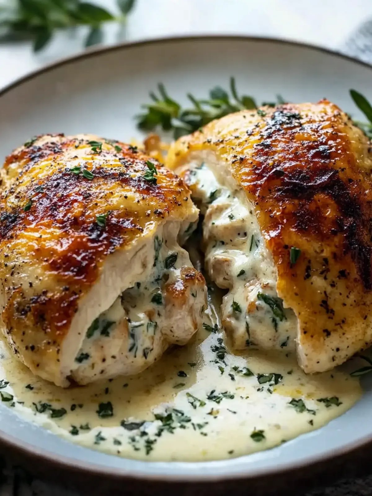 Ruth’s Chris Stuffed Chicken: Ultimate Cheesy Copycat Recipe 2 Ruth’s Chris Stuffed Chicken: The Best Creamy Cheesy Copycat