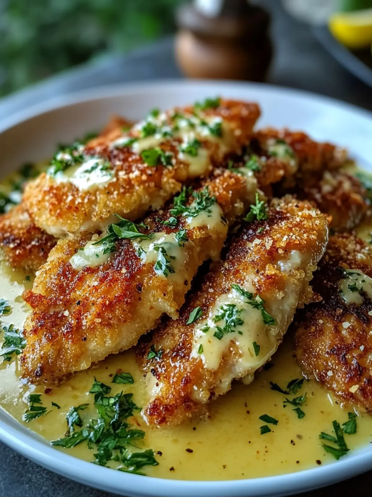 Crispy Parmesan Chicken with Rich Garlic Sauce You'll Adore 5 Crispy Parmesan Chicken with a Rich Garlic Sauce