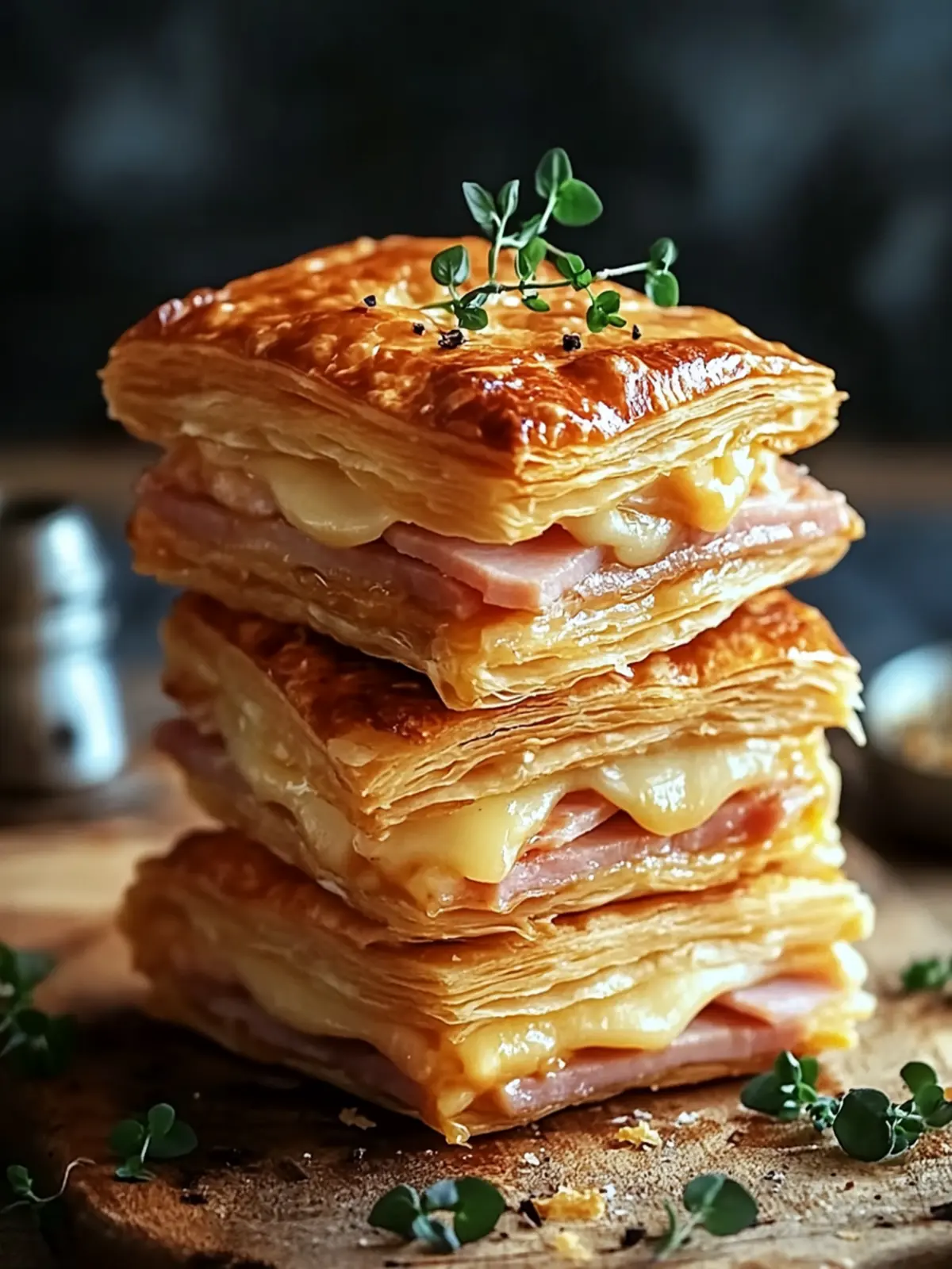 Crispy Ham & Cheese Puff Pastry Stacks That Wow Every Time 5 Crispy Ham & Cheese Puff Pastry Stacks That Wow Every Time