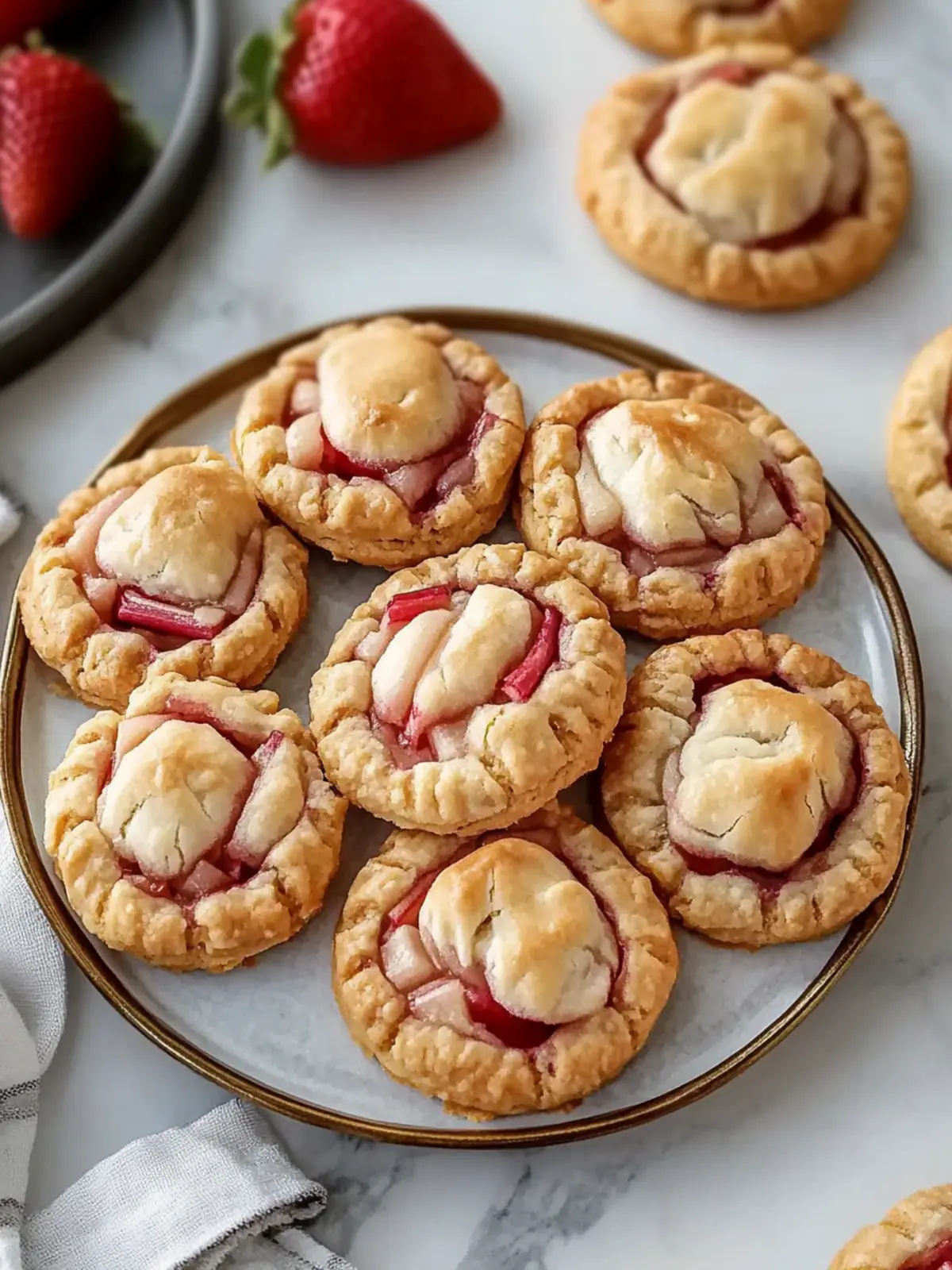 Deliciously Easy Strawberry Rhubarb Pie Cookies You’ll Love 2 Easy Strawberry Rhubarb Pie Cookies