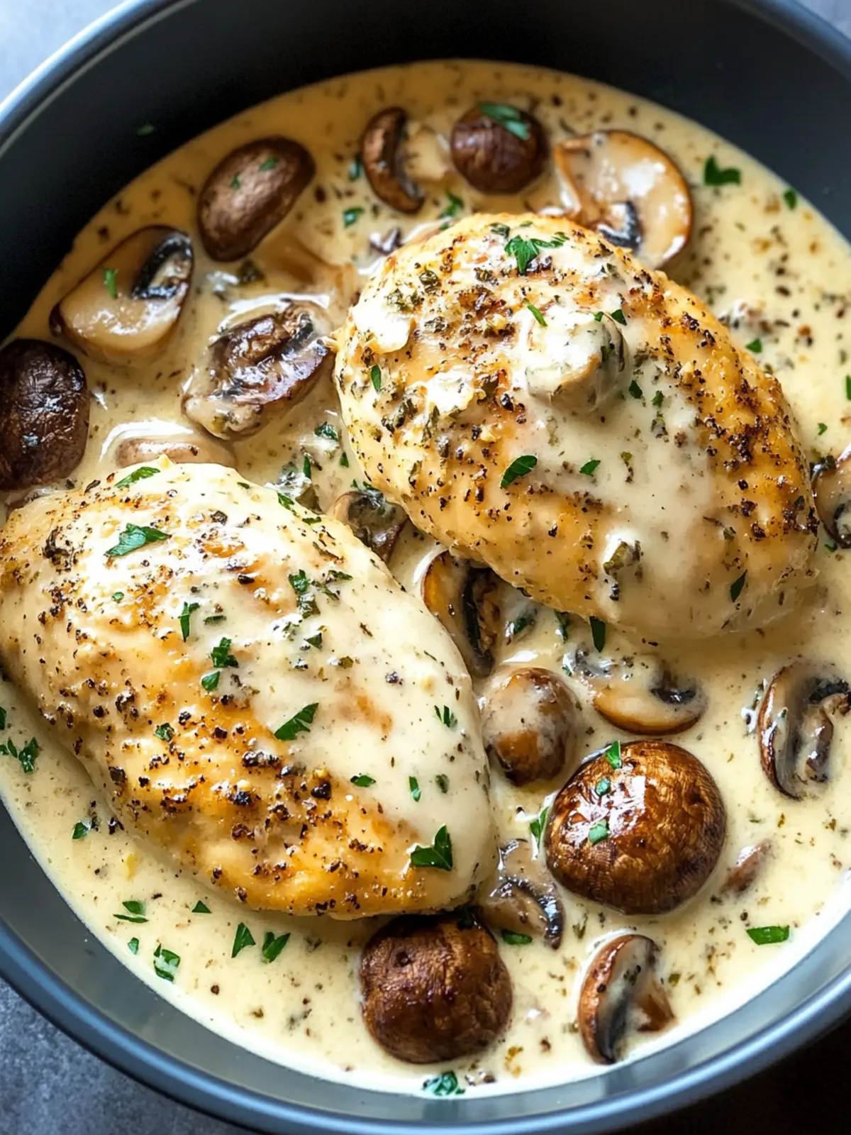 Easy Creamy Garlic Parmesan Mushroom Chicken for Cozy Nights 4 Easy Creamy Garlic Parmesan Mushroom Chicken