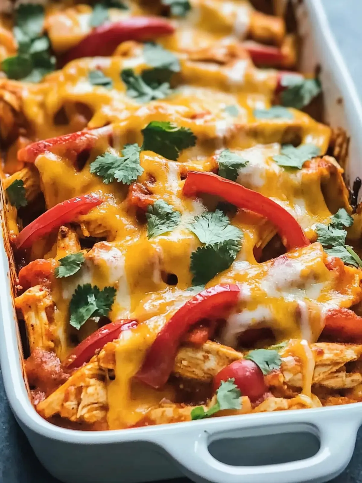 Cheesy Chicken Fajita Casserole Recipe for Family Bliss 2 Cheesy Chicken Fajita Casserole Recipe