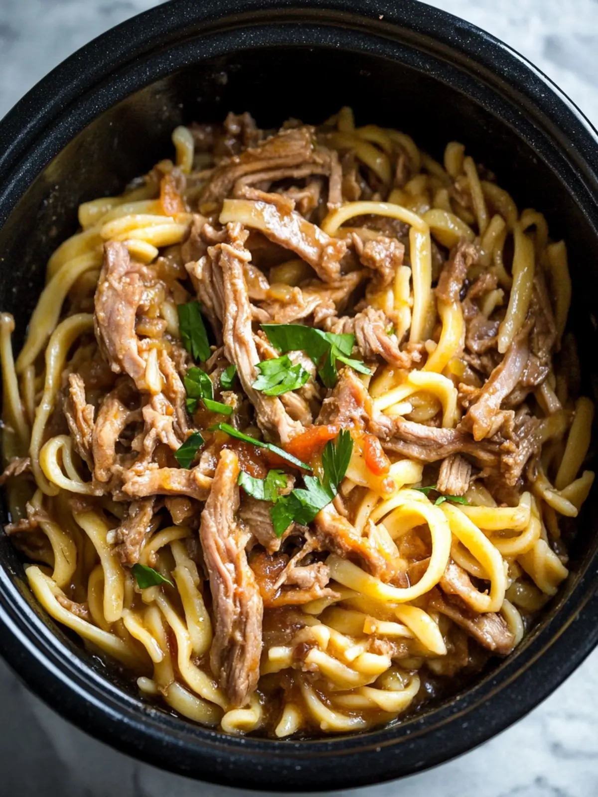 Slow Cooker 4-Ingredient Pork and Noodles for Easy Meals! 3 Slow Cooker 4-Ingredient Pork and Noodles