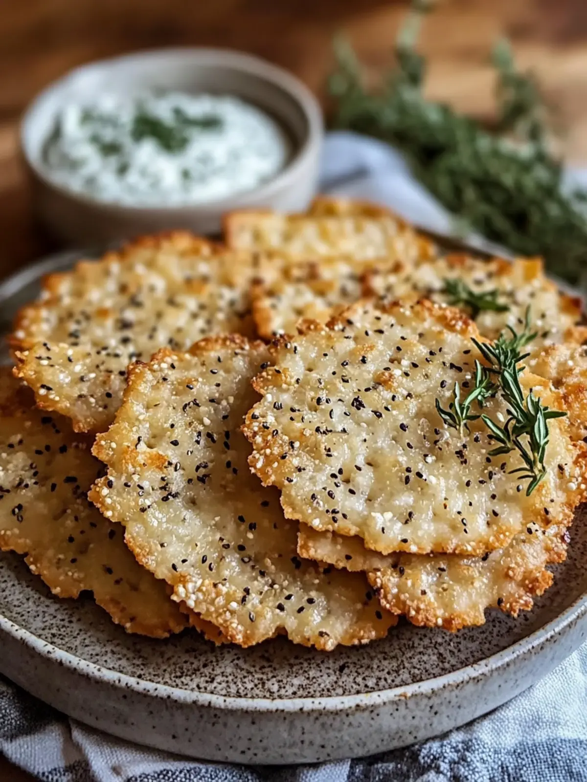 Crispy Sourdough Discard Crackers Easy Homemade Snack Delight 2 Crispy Sourdough Discard Crackers Recipe Easy Homemade Snack with Everything Seasoning