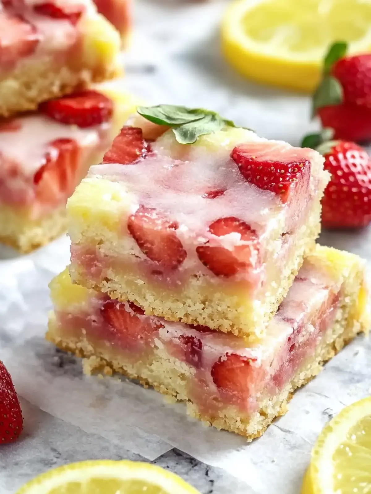 Delicious Strawberry Lemon Blondies to Brighten Your Day 4 Strawberry Lemon Blondies