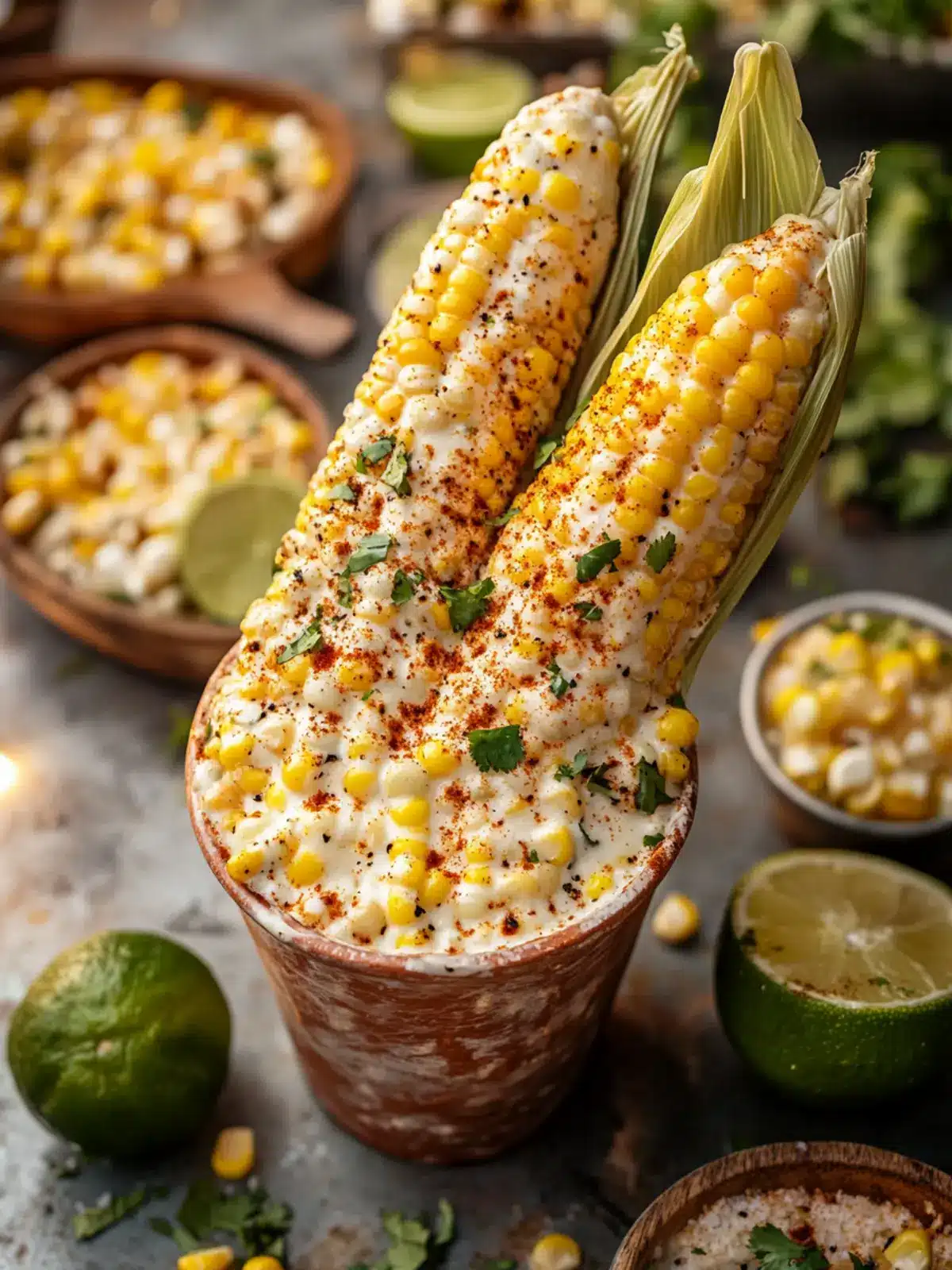 Delicious Mexican Elote Street Corn Served in a Cup at Home 3 Mexican Elote Street Corn Served in a Cup