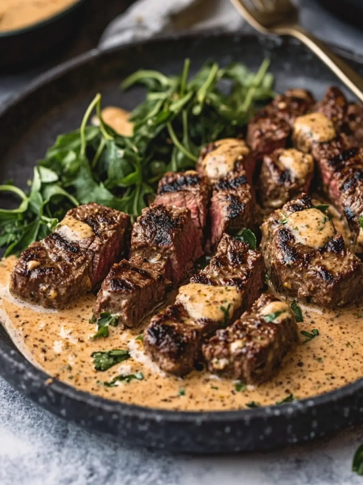 The Best Whiskey Marinated Steak Tips with Creamy Sauce Magic 4 The Best Whiskey Marinated Steak Tips | Creamy Garlic Paprika Sauce