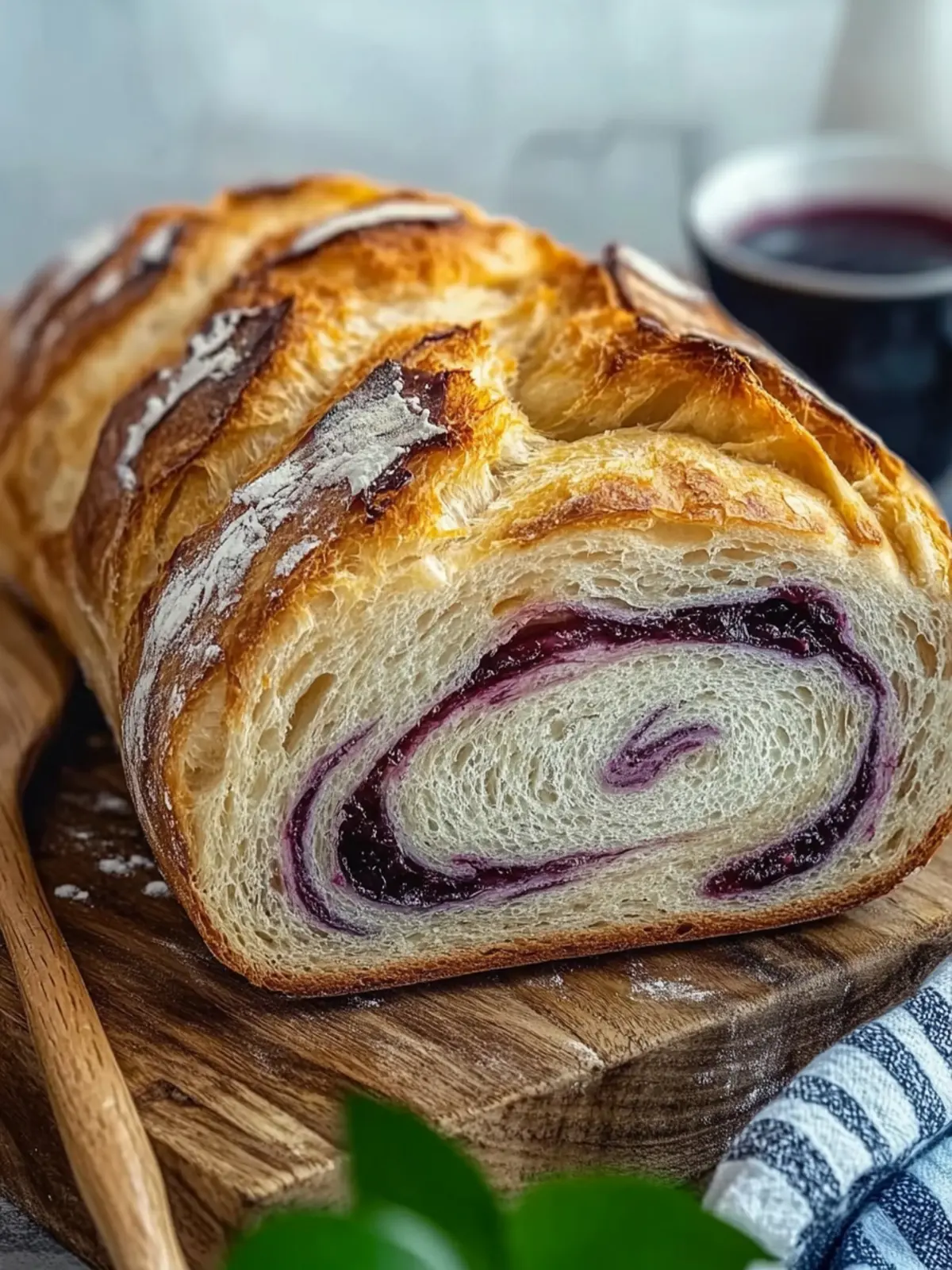 Jam Swirl Sourdough Bread: A Fruity Twist for Breakfast Bliss 5 Jam Swirl Sourdough Bread