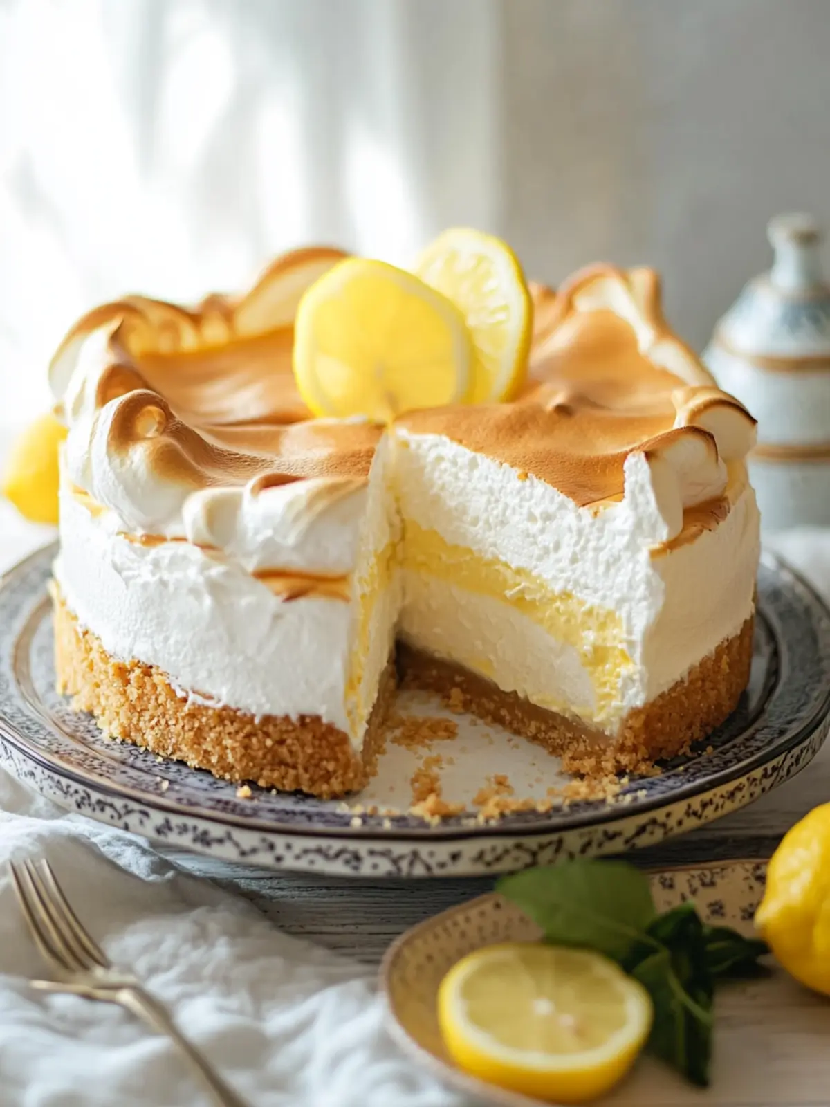 Lemon Meringue Cheesecake: A Refreshing Twist on a Classic Treat 2 Lemon Meringue Cheesecake