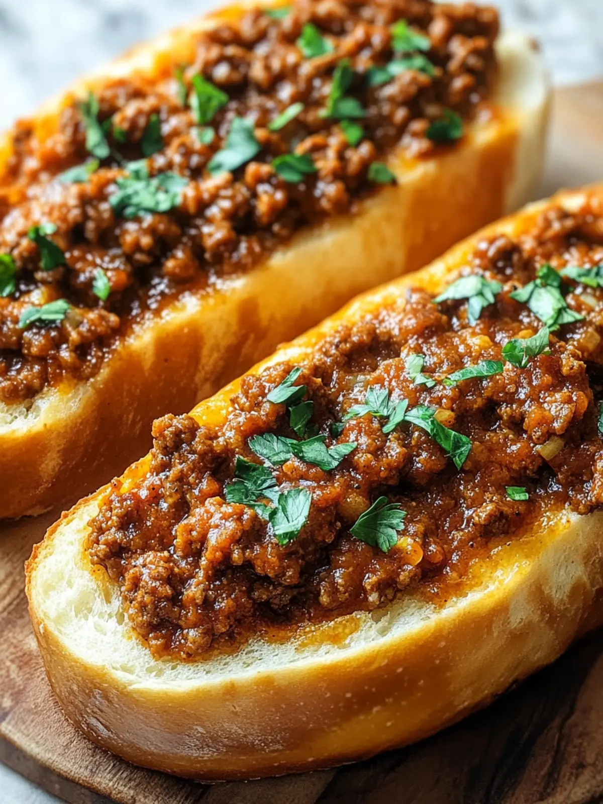 Sloppy Joe Garlic Bread Recipe – The Ultimate Comfort Bliss 2 Sloppy Joe Garlic Bread Recipe – A Comfort Food Mashup