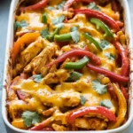 Cheesy Chicken Fajita Casserole Recipe for Family Bliss 9 Cheesy Chicken Fajita Casserole Recipe
