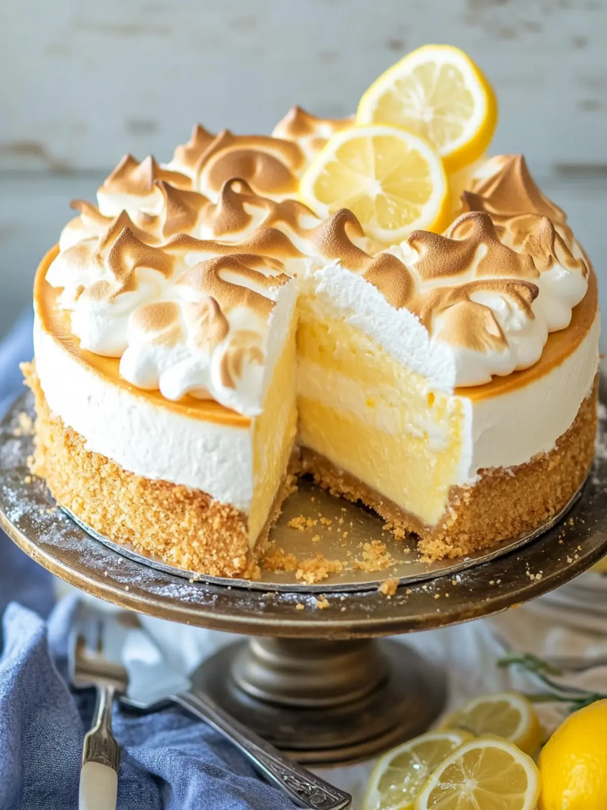 Lemon Meringue Cheesecake: A Refreshing Twist on a Classic Treat 4 Lemon Meringue Cheesecake