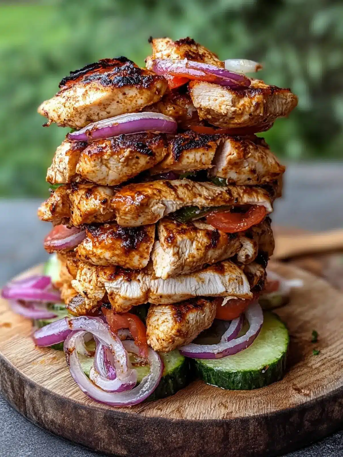 Effortless Easy Chicken Shawarma Tower Baked in the Oven 2 Easy Chicken Shawarma Tower Baked in the Oven