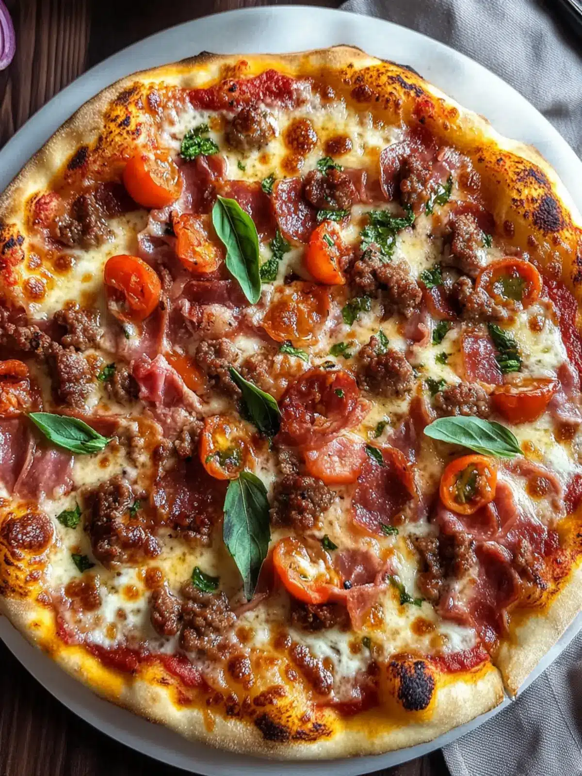 Ultimate Meat Lovers Pizza Bursting with Flavorful Goodness 5 Meat Lovers Pizza