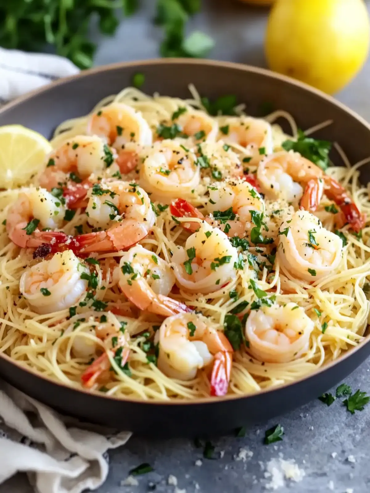 Italian Garlic Butter Shrimp with Angel Hair Pasta Bliss 3 Italian Garlic Butter Shrimp with Angel Hair Pasta
