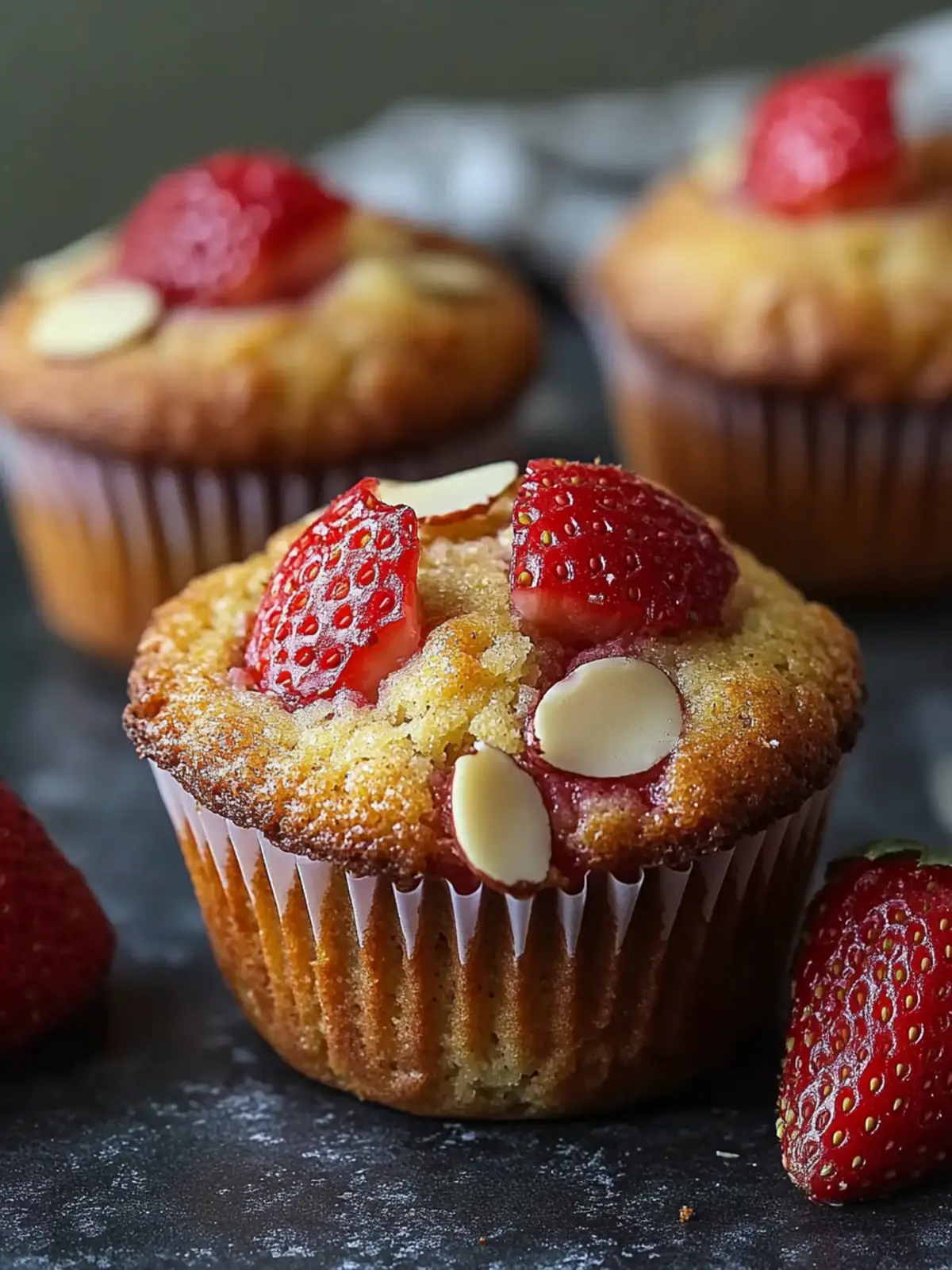 Wholesome Almond Flour Strawberry Muffins Easy Gluten-Free Treat 3 Wholesome Almond Flour Strawberry Muffins Easy Gluten-Free High-Protein Recipe