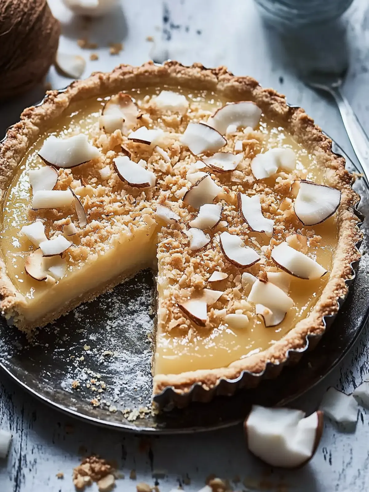Decadent Macadamia and Coconut Tart for Family Moments 2 Macadamia and Coconut Tart