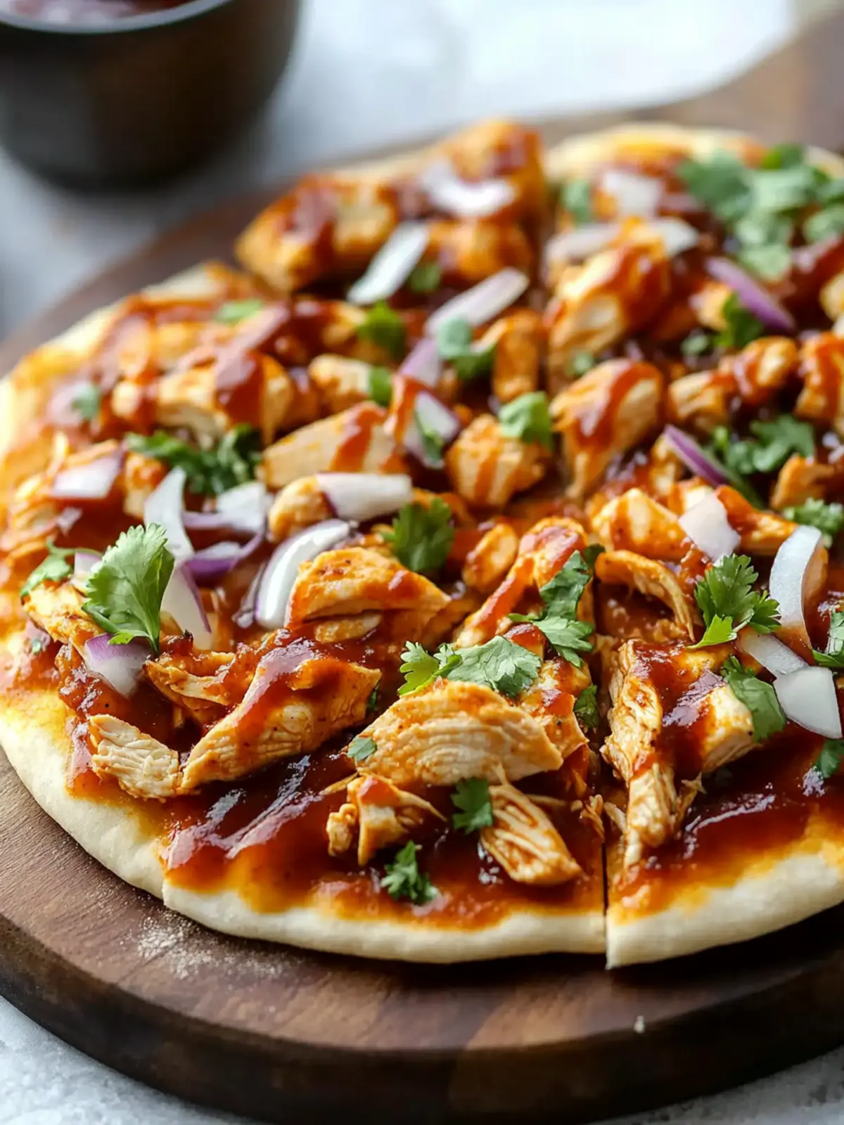 Easy BBQ Chicken Flatbread Recipe That Beats Takeout Every Time 2 Easy BBQ Chicken Flatbread Recipe (Better Than Takeout!)