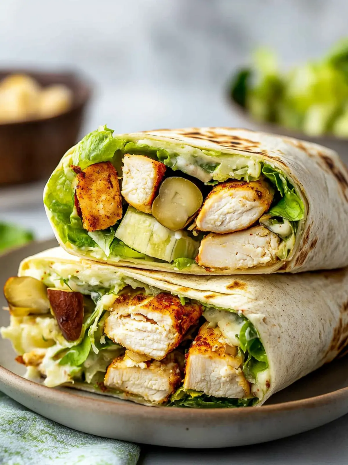 Easy Chicken Caesar Wrap: Your High-Protein Lunch Solution 4 Easy Chicken Caesar Wrap That Makes the Perfect High Protein Lunch