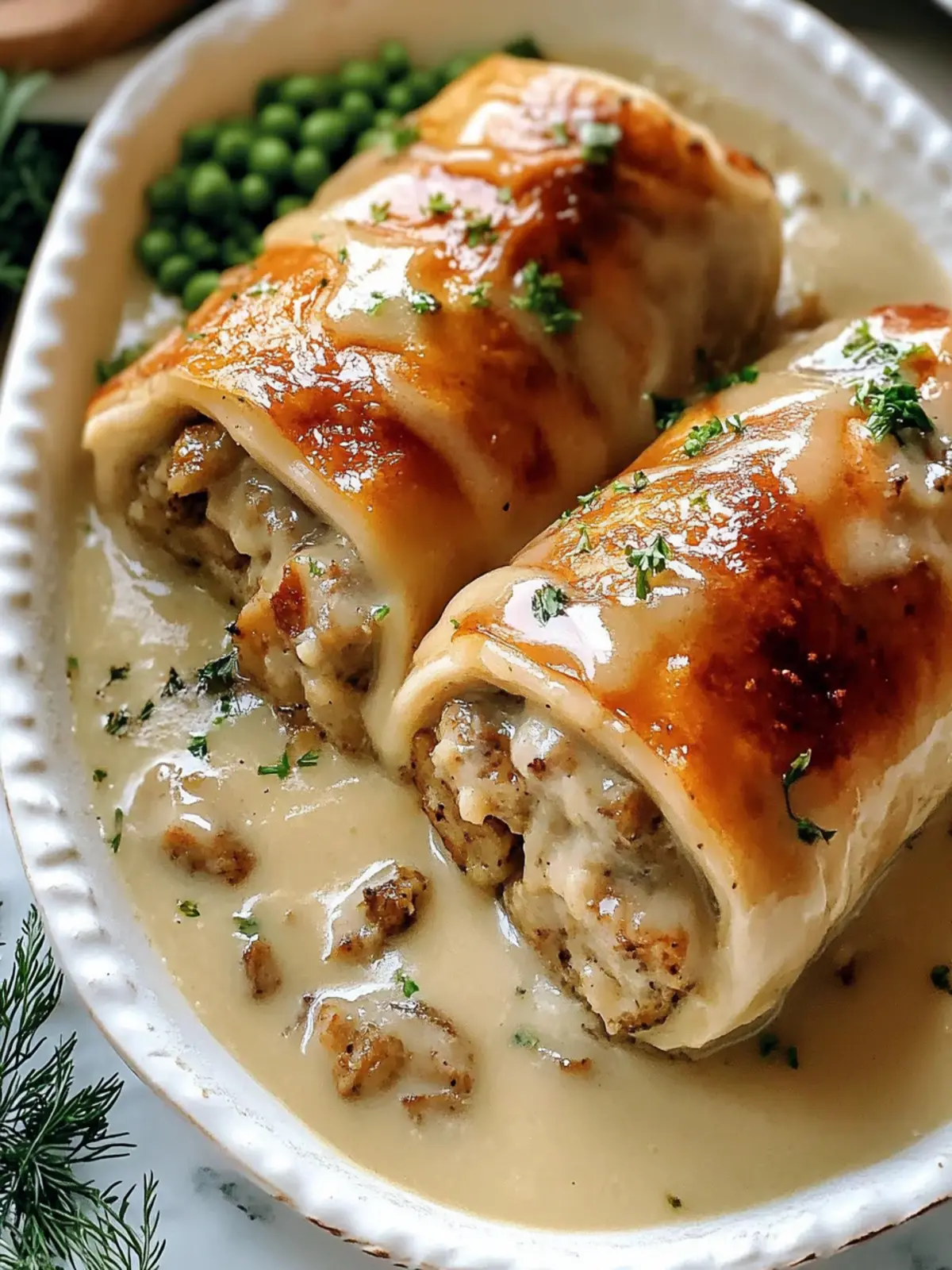 Savory Stuffing Roll Ups with Creamy Gravy for Cozy Nights 4 Savory Stuffing Roll Ups with Creamy Gravy for Cozy Nights