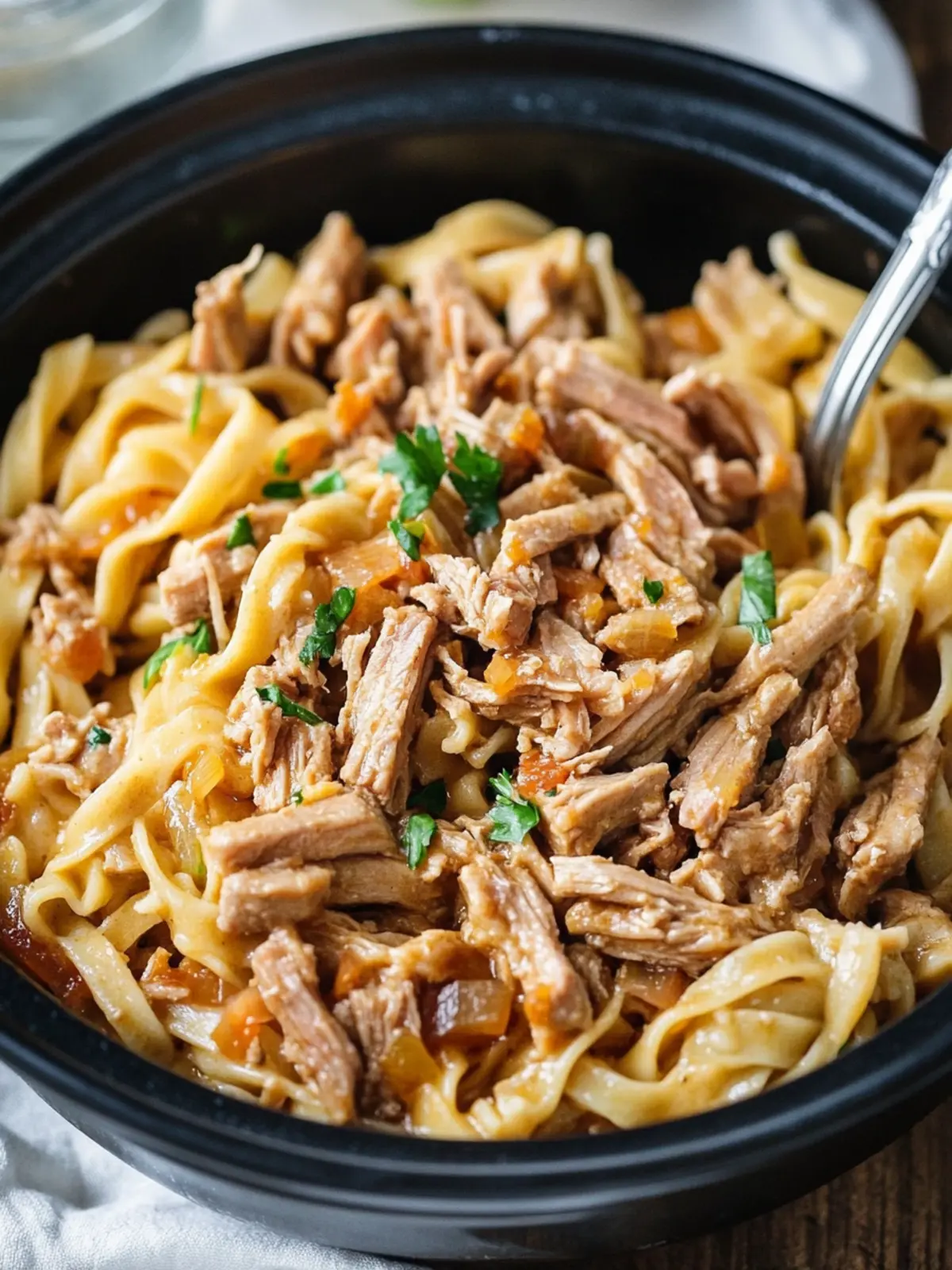 Slow Cooker 4-Ingredient Pork and Noodles for Easy Meals! 5 Slow Cooker 4-Ingredient Pork and Noodles