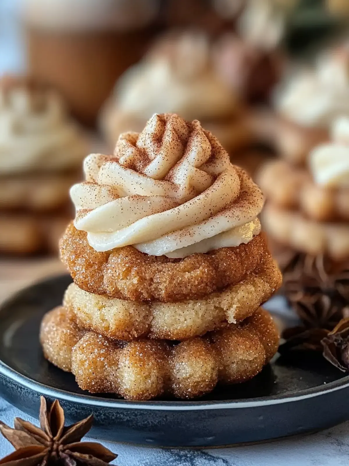 Cozy Thick Churro Cookies Recipe with Creamy Cinnamon Frosting 3 Cozy Thick Churro Cookies Recipe with Easy Cinnamon Cream Cheese Frosting