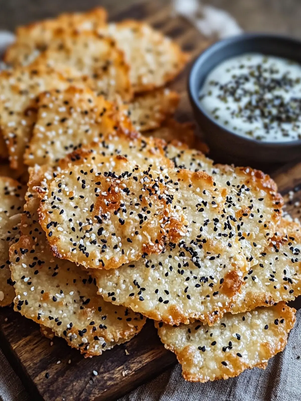 Crispy Sourdough Discard Crackers Easy Homemade Snack Delight 4 Crispy Sourdough Discard Crackers Recipe Easy Homemade Snack with Everything Seasoning