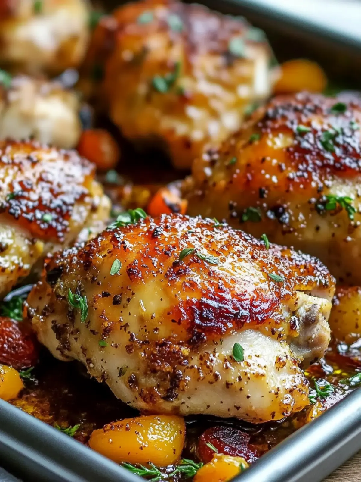 Crispy Honey Mustard Chicken Thighs Sheet Pan Dinner in 40 Min 5 Easy Crispy Honey Mustard Chicken Thighs Sheet Pan Dinner Recipe Perfect for Busy Weeknights
