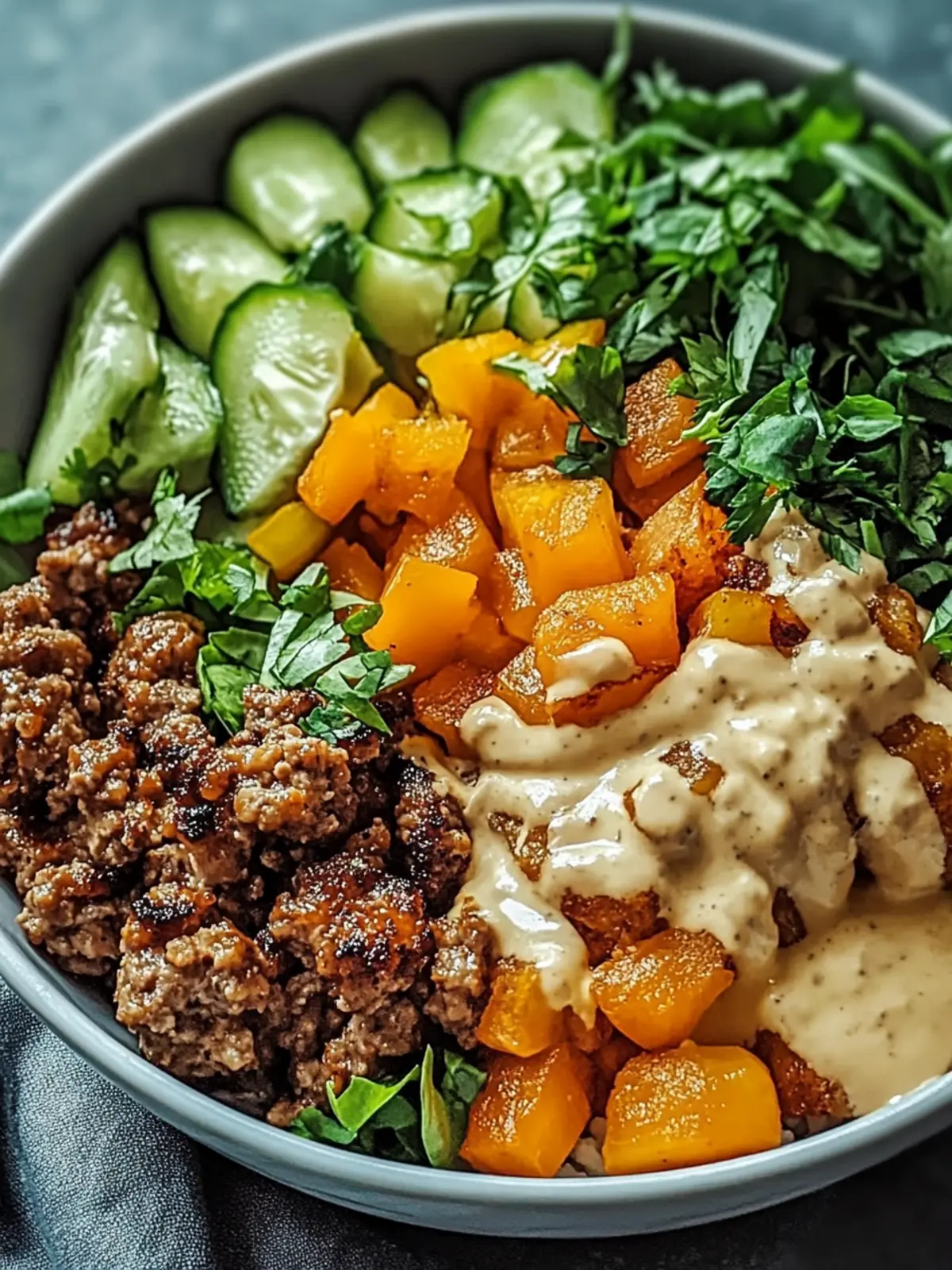 Savory Smash Burger Bowl: Guilt-Free Twist on Cravings 5 Savory Smash Burger Bowl: Indulge Guilt-Free Cravings