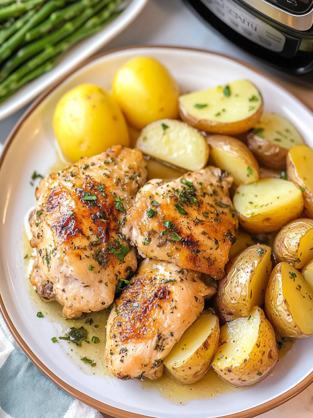 Lemon Garlic Instant Pot Chicken and Potatoes for Busy Nights 3 Lemon Garlic Instant Pot Chicken and Potatoes