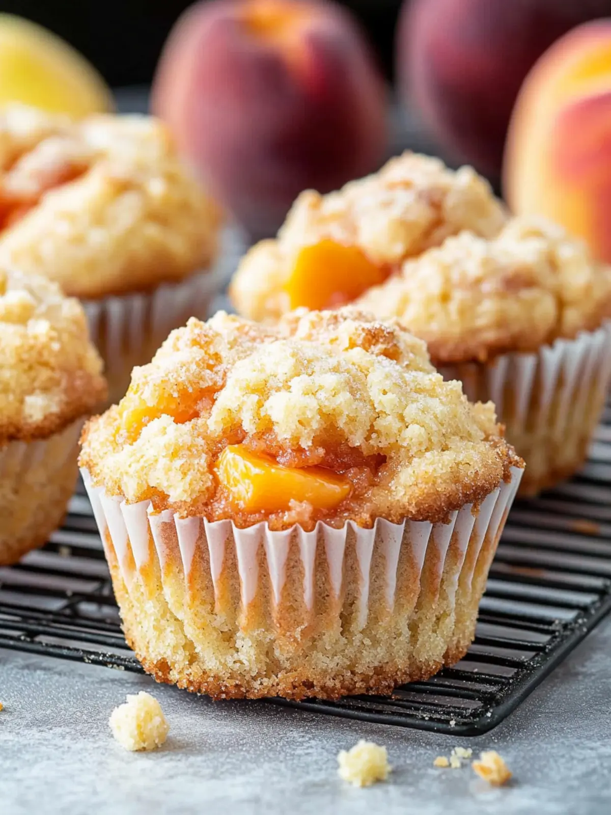 Peach Cobbler Muffins Made Easy with Fresh or Canned Peaches 3 Peach Cobbler Muffins (with Fresh or Canned Peaches)