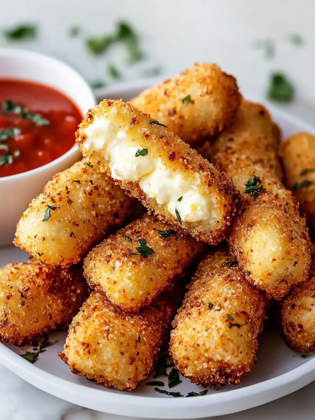 Crispy Air Fryer Mozzarella Sticks You Can’t Resist at Home 4 Crispy Air Fryer Mozzarella Sticks You Can’t Resist!