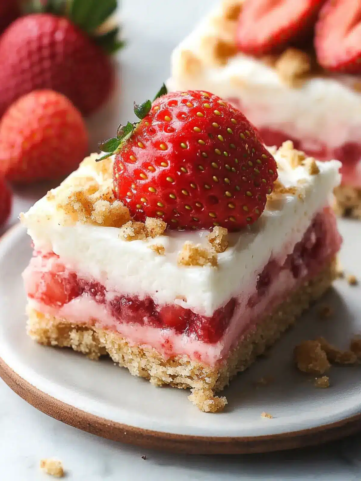 Delicious No Bake Strawberry Shortcake Bars for Summer Fun 5 Strawberry Shortcake Bars
