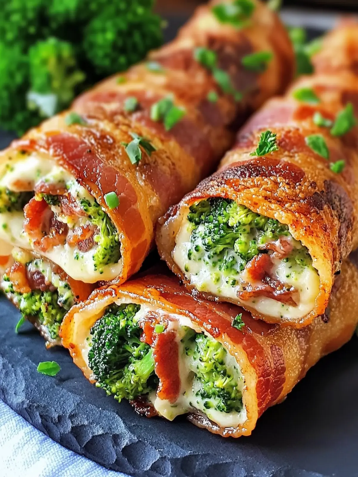 Crispy Keto Broccoli Bacon Rollups: Perfect Family Snack Delight 2 Crispy Keto Broccoli Bacon Rollups: The Ultimate Family Snack