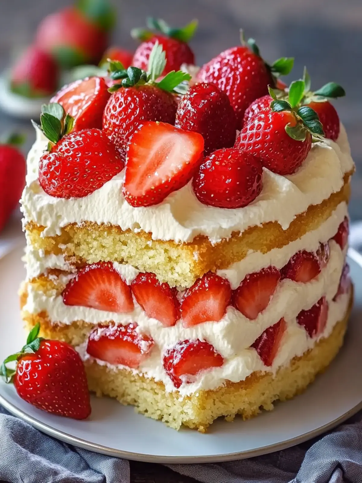 Indulge in Strawberry Custard Delight Cake: A Creamy Dream Recipe 2 Indulge in Strawberry Custard Delight Cake: A Tasty Recipe Guide