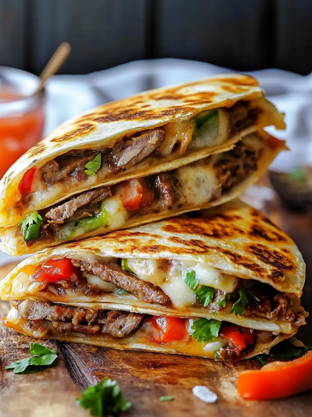 Mouthwatering Philly Cheesesteak Quesadilla in 30 Minutes 2 Philly Cheesesteak Quesadilla