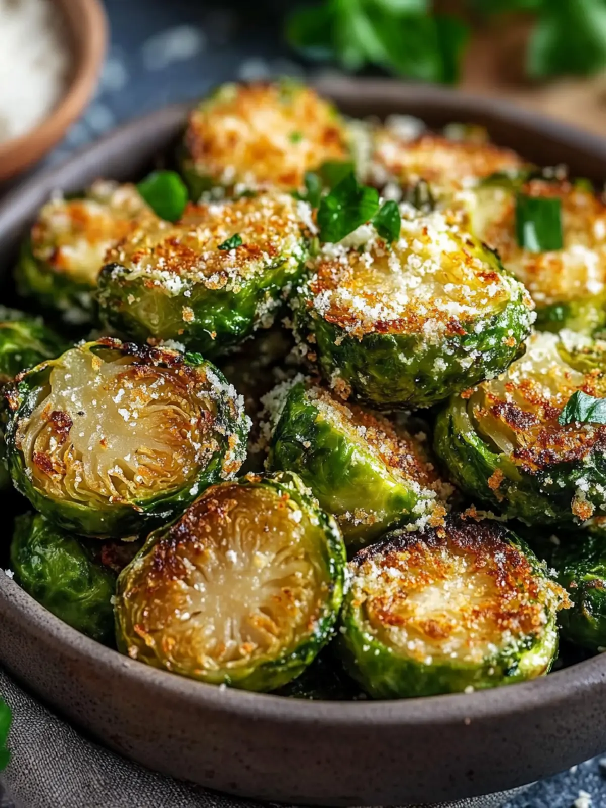 Crispy Parmesan Smashed Brussels Sprouts Recipe You'll Love 2 Crispy Parmesan Smashed Brussels Sprouts Recipe