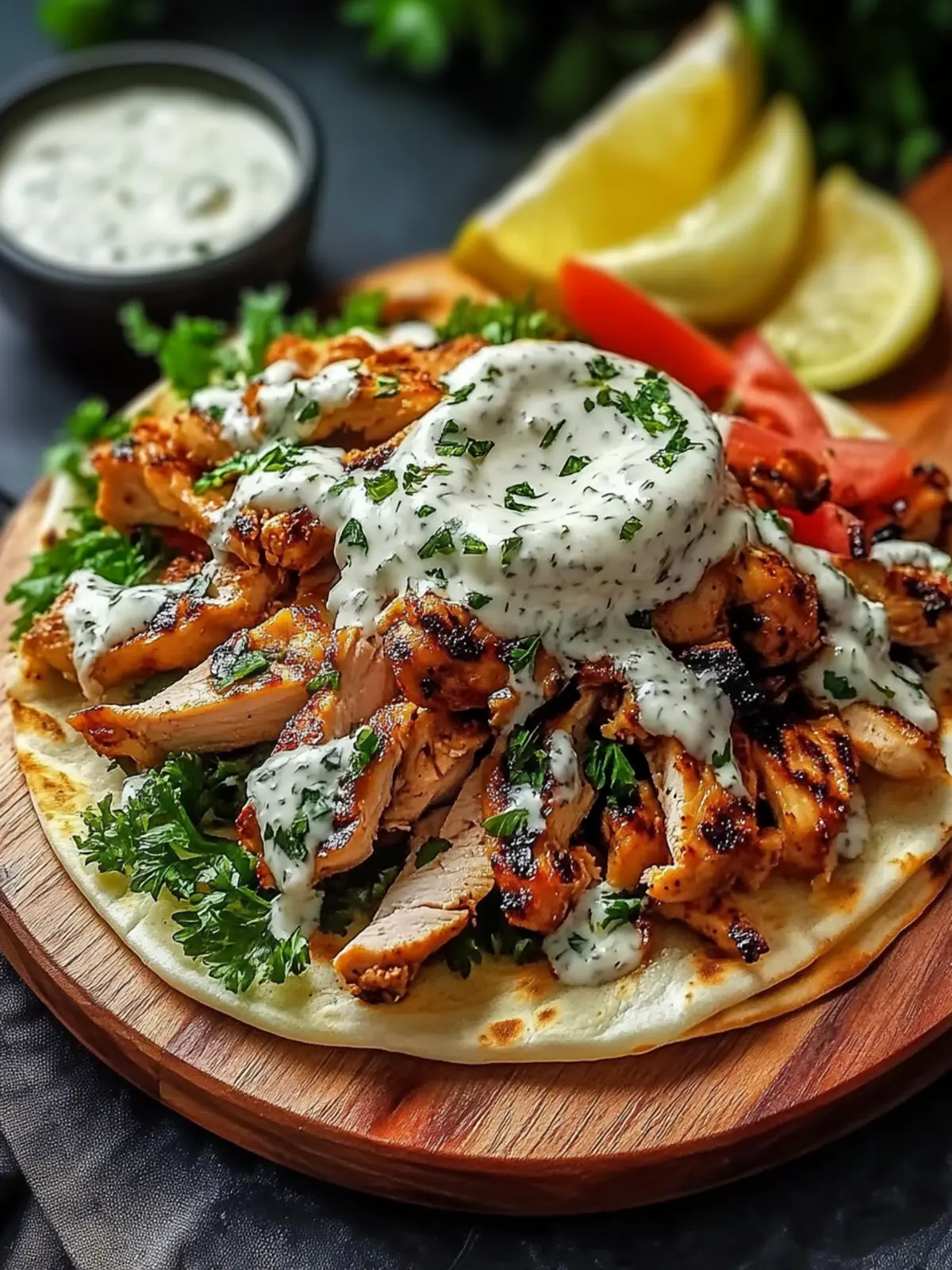 Savor Authentic Chicken Shawarma with Creamy Garlic Sauce 3 Delicious Chicken Shawarma with Garlic Sauce