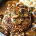 Salisbury Steak with Mushroom Gravy for Comfort Food Fans 6 Salisbury Steak (with Mushroom Gravy!)