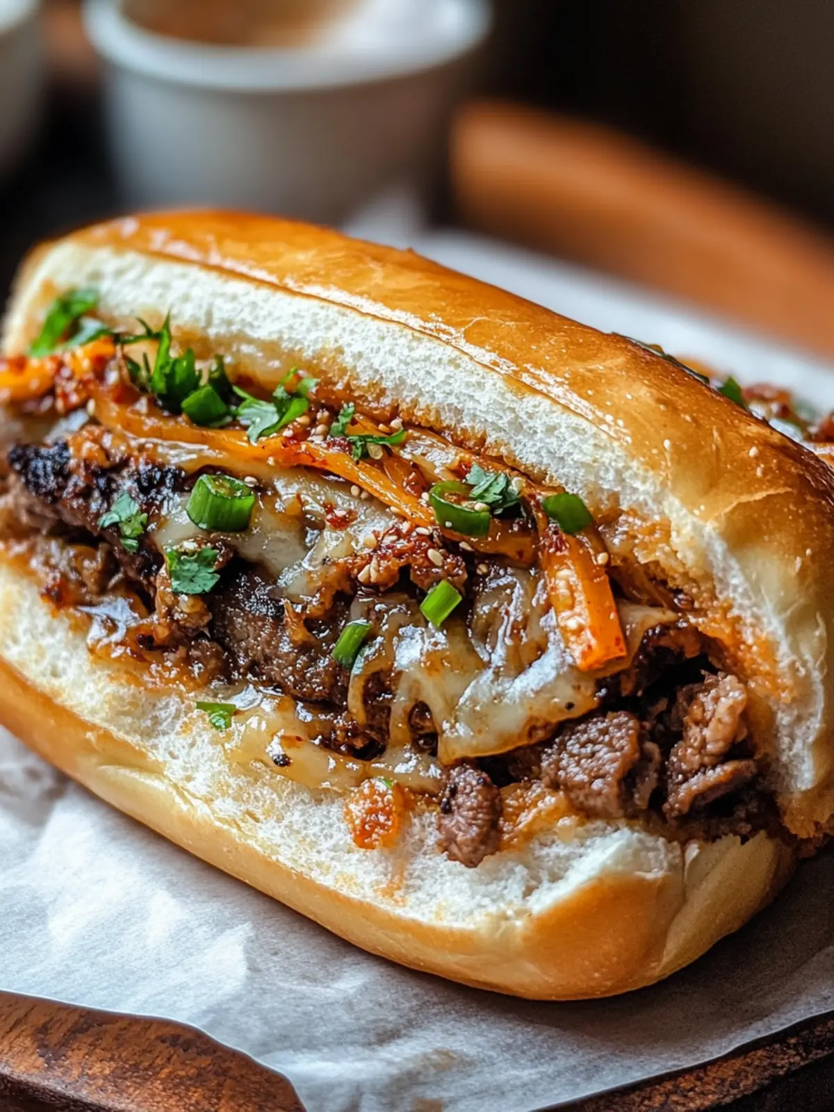 Irresistible Korean-Inspired Kimchi Bulgogi Cheesesteak Bliss 3 Irresistible Korean-Inspired Kimchi Bulgogi Cheesesteak